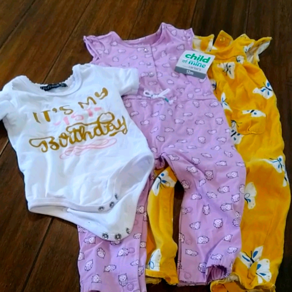 3 piece girls 12-18 mo